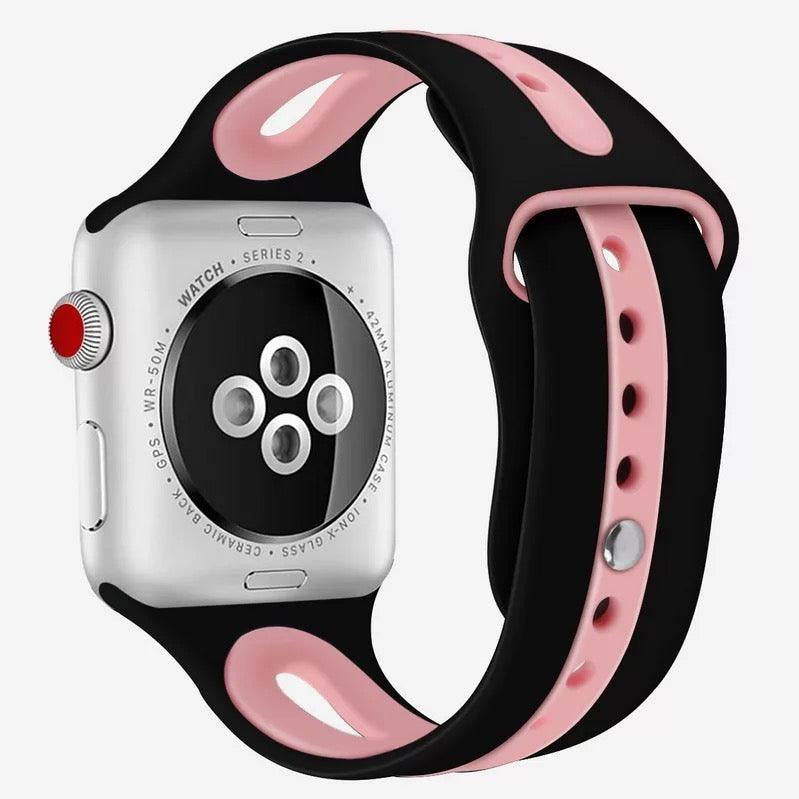 Breathable Sport Silicone Band For Apple Watch Multiple Colors Available - Fancy Bands