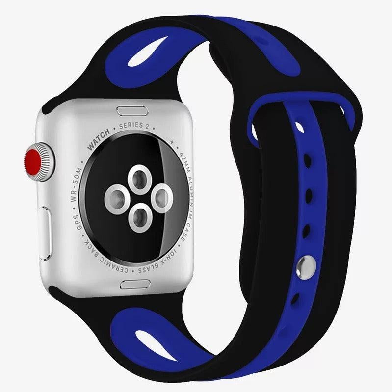 Breathable Sport Silicone Band For Apple Watch Multiple Colors Available - Fancy Bands