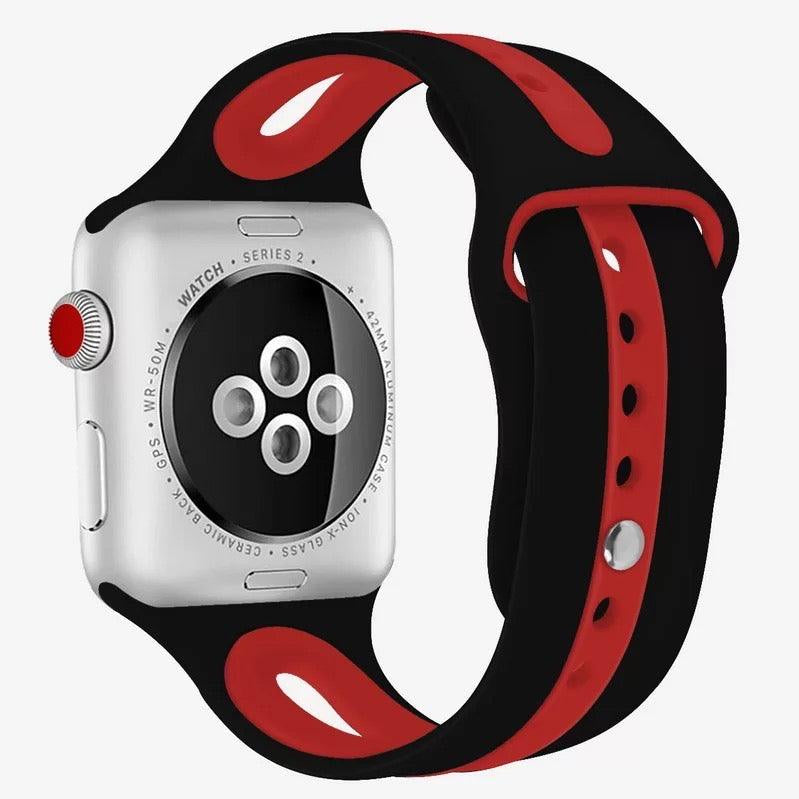 Breathable Sport Silicone Band For Apple Watch Multiple Colors Available - Fancy Bands