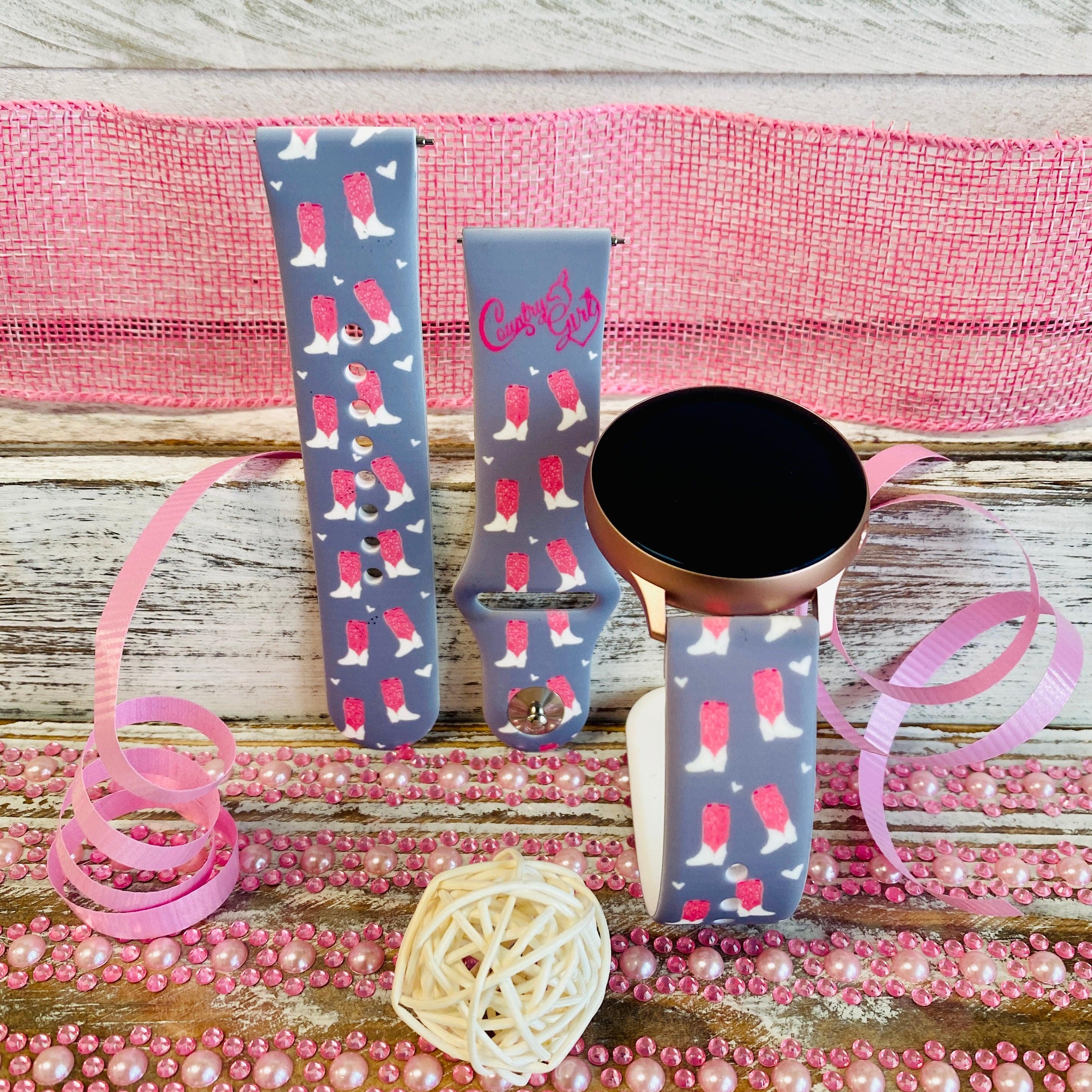 Country Girl Print Silicone Band For Samsung Watch - Fancy Bands