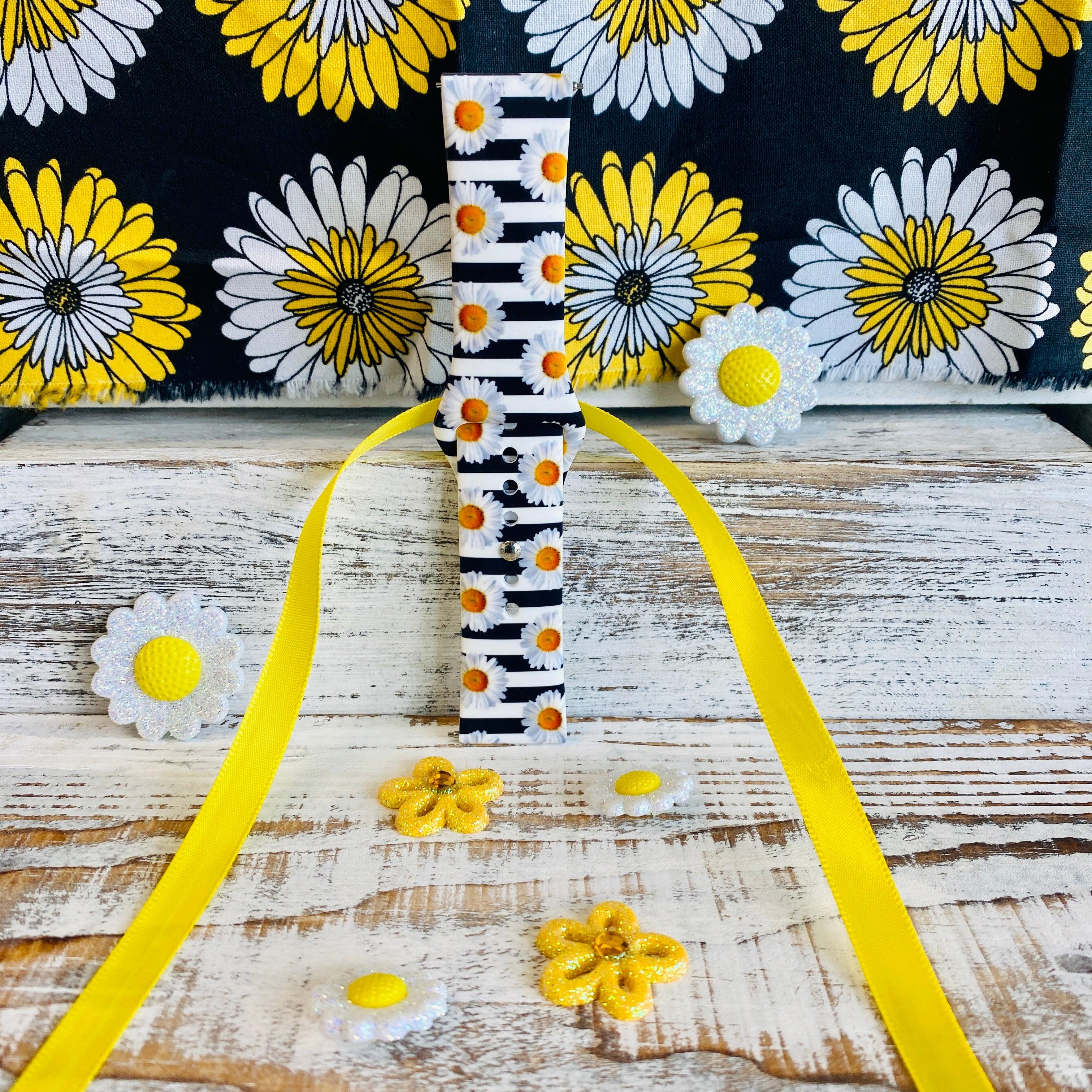 Cute Daisy Print Silicone Band For Fitbit Versa 1/2 - Fancy Bands