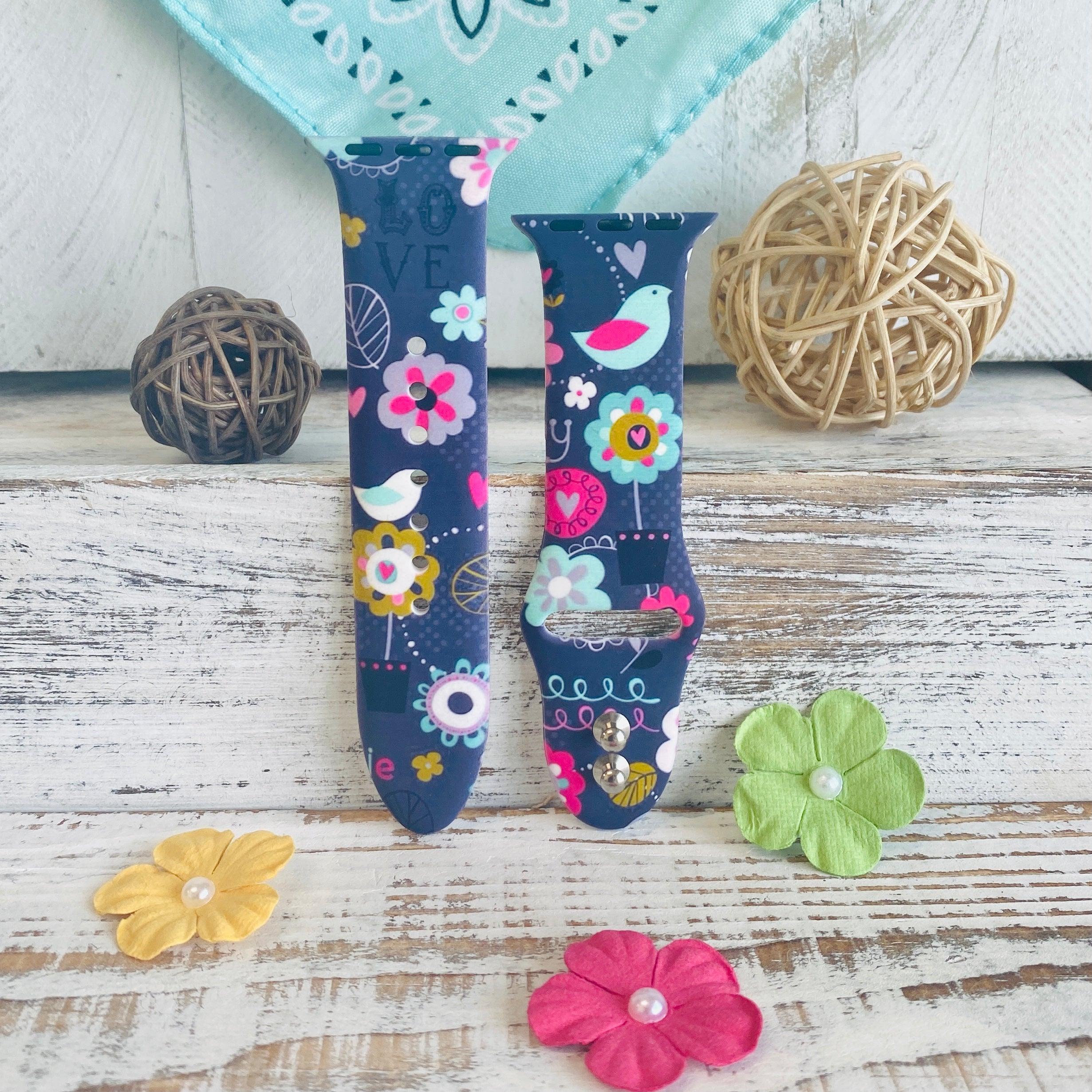 Birdie Print Silicone Band For Apple Watch - Fancy Bands