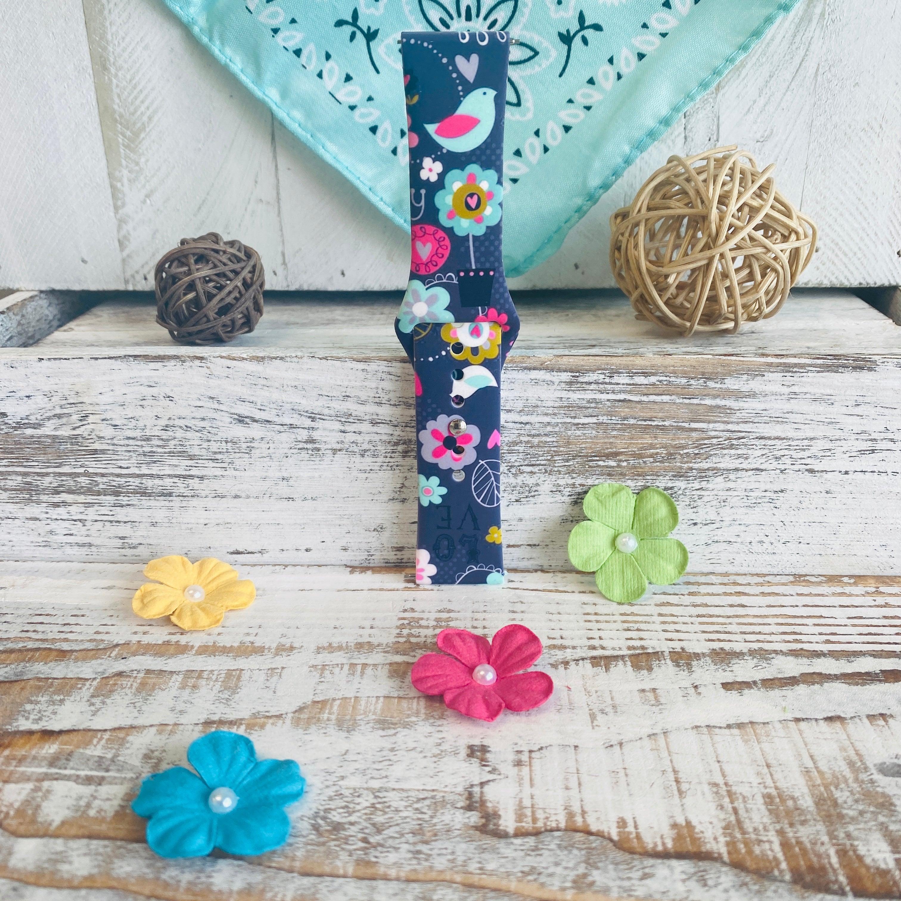 Birdie Print Silicone Band For Samsung Watch - Fancy Bands