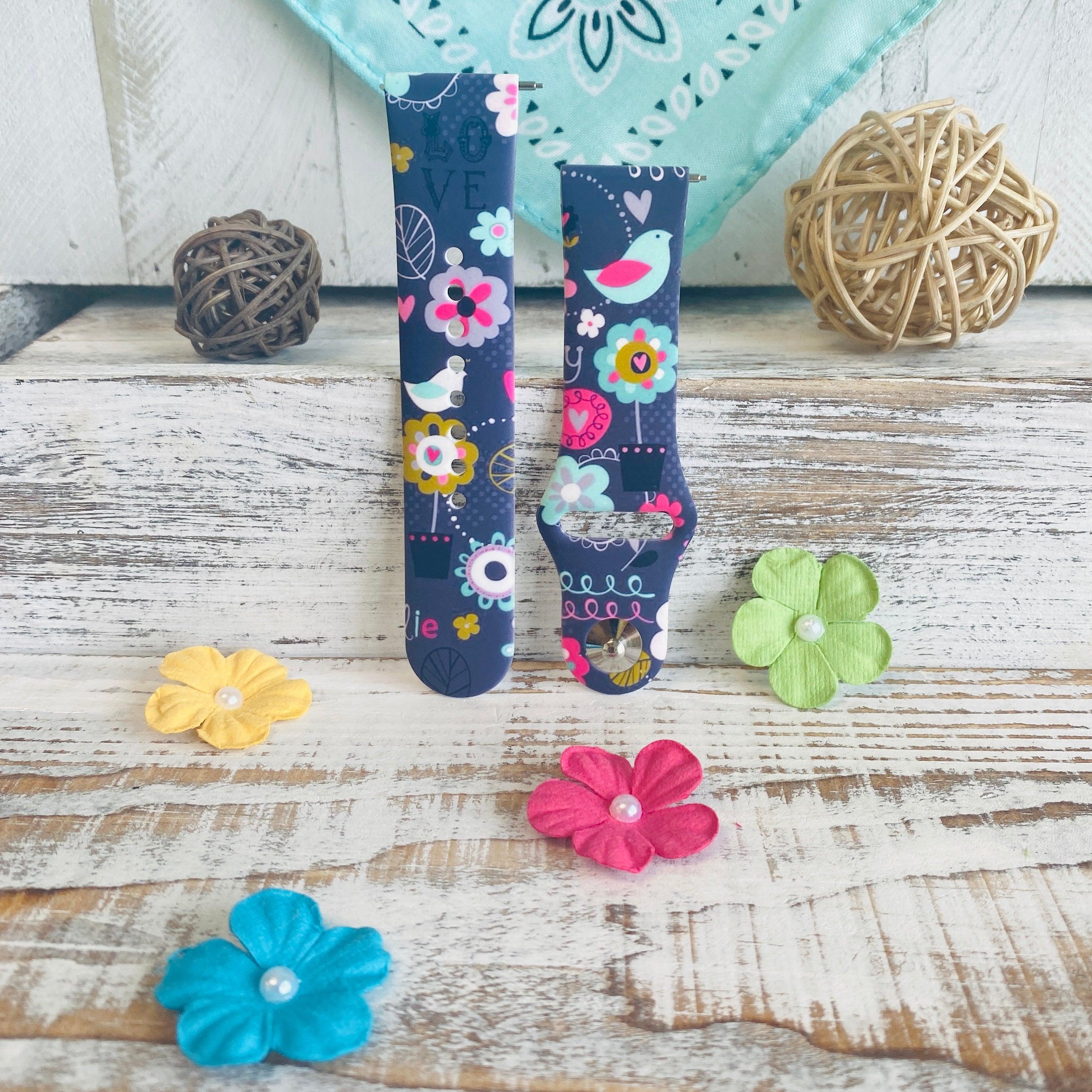 Birdie Print Silicone Band For Samsung Watch - Fancy Bands