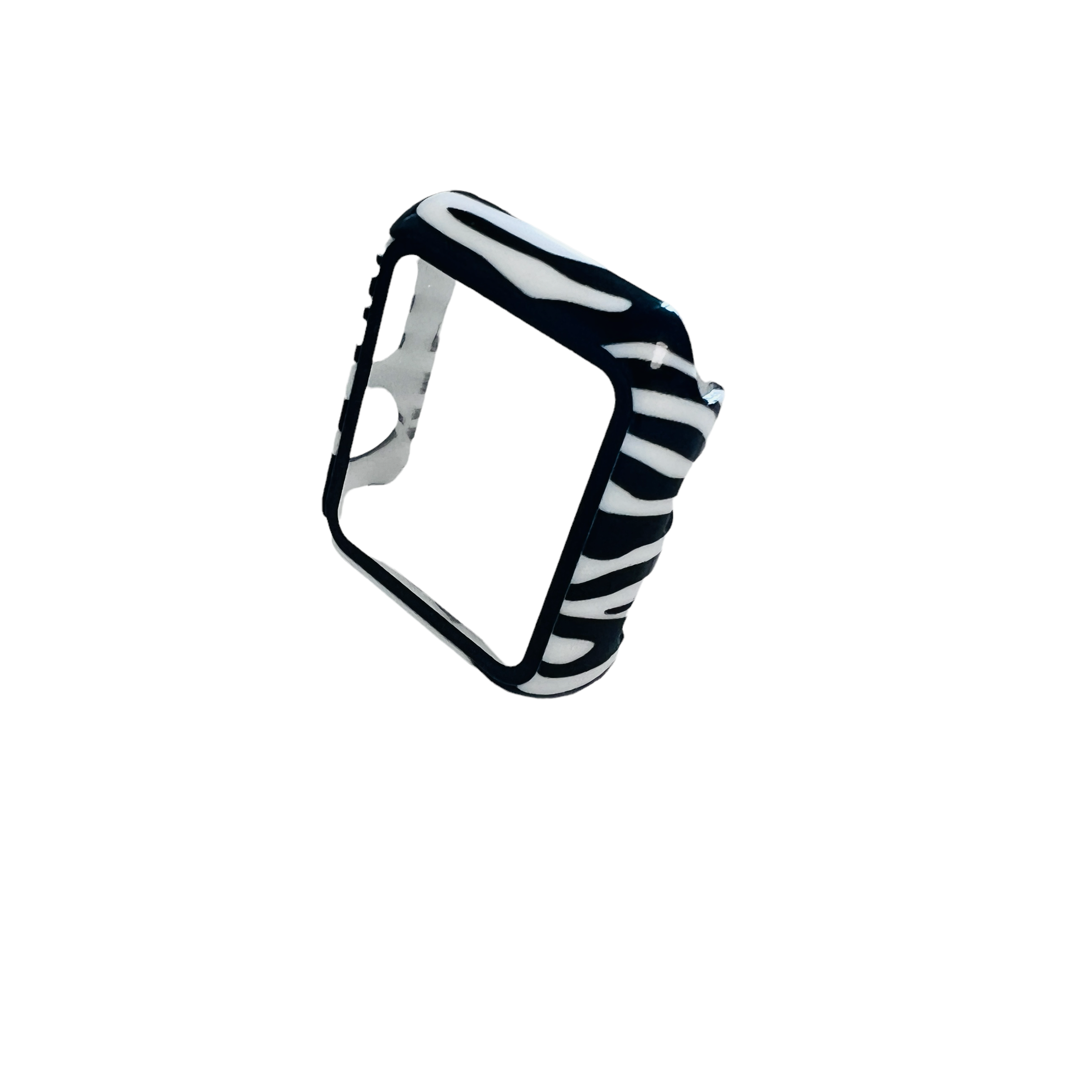 Printed Hard Case With Tempered Glass Screen Protector For Apple Watch Multiple Colors Available