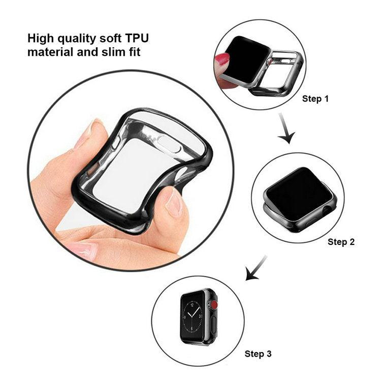 Flexible Case With Screen Protector For Apple Watch Multiple Colors Available - Fancy Bands