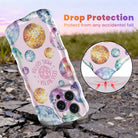 Pink wavy iPhone case featuring colorful retro disco balls and the quote Less Bitter More Glitter, held in hand with MagSafe compatibility.