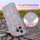 No Peeking, Darling Wavy Luxe MagSafe iPhone case with pastel Christmas presents on lavender, with shock-absorbing corners for drop protection