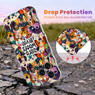 Zero Woofs Given Wavy Luxe MagSafe iPhone case with a colorful illustrated dog print design from Fancy Bands