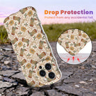 Boot Scootin' Christmas Wavy Luxe MagSafe iPhone case, cowboy boots and hats on cream, with shock-absorbing corners for drop protection