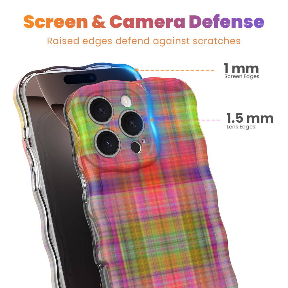 Colorful Plaid MagSafe iPhone Case - Hazy Tartan | Fancy Bands
