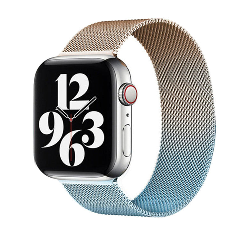 Gradient Multihue Milanese Loop Band For Apple Watch Multiple Prints Available