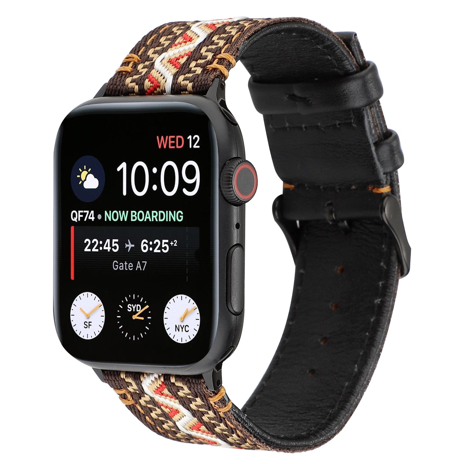 Boho-DreamWeave Leather Band For Apple Watch Multiple Colors Available