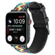 Boho-DreamWeave Leather Band For Apple Watch Multiple Colors Available — Stylish Design: Introducing our Leather/Fabric Apple Watch Band with side stitching.