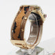 Blinged Out Faux Fur Leather Steel Bracelet Band For Apple Watch Multiple Colors Available — The high-quality genuine leather provides a soft and comfortable wearing experience.