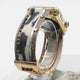 Blinged Out Faux Fur Leather Steel Bracelet Band For Apple Watch Multiple Colors Available — The high-quality genuine leather provides a soft and comfortable wearing experience.