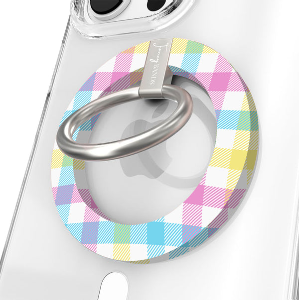 Pastel Gingham Hold It Fancy MagSafe Grip Ring