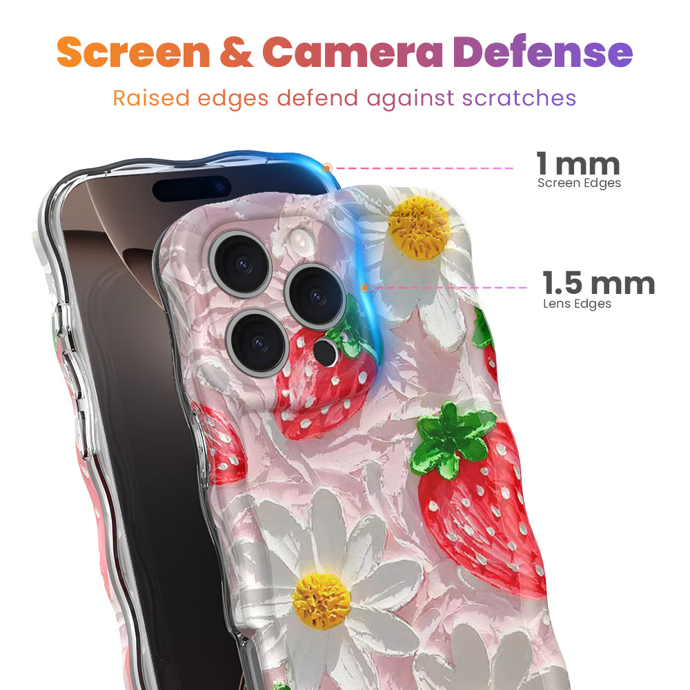 Berry Cute Blooms Wavy Luxe MagSafe Case - iPhone – Fancy Bands