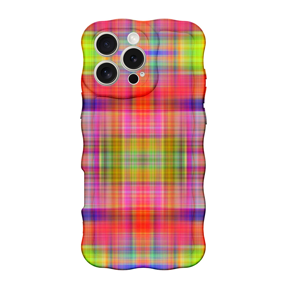 Colorful Plaid MagSafe iPhone Case - Hazy Tartan | Fancy Bands