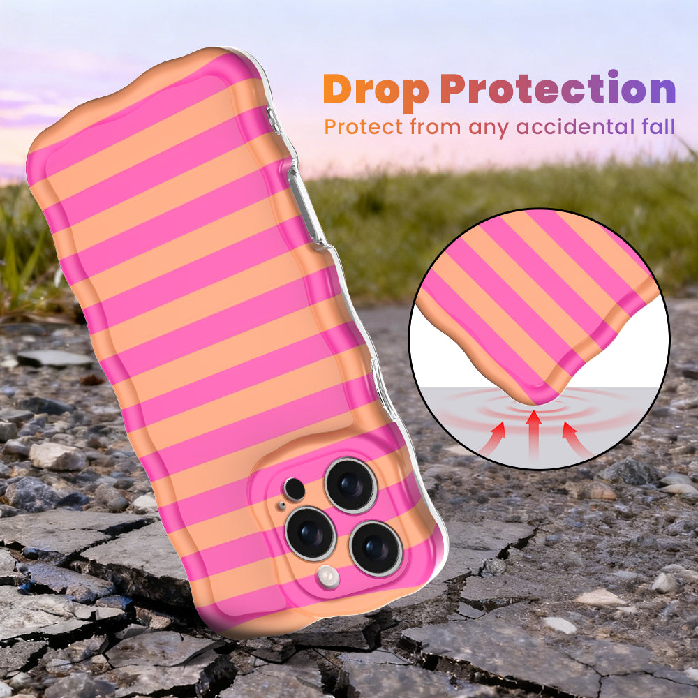 Candy Citrus Wavy Case | Pink & Orange Sunset Aesthetic iPhone