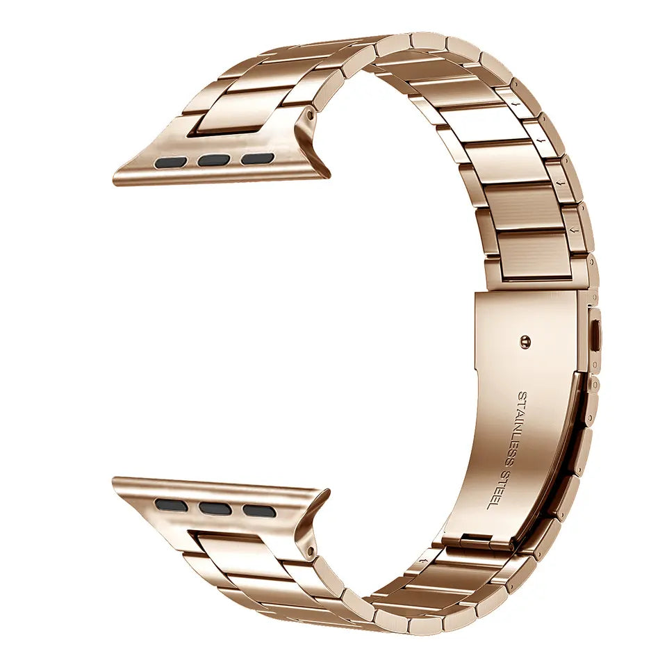 Slim Luxury Stainless Steel Link Band For Apple Watch Multiple Colors Available
