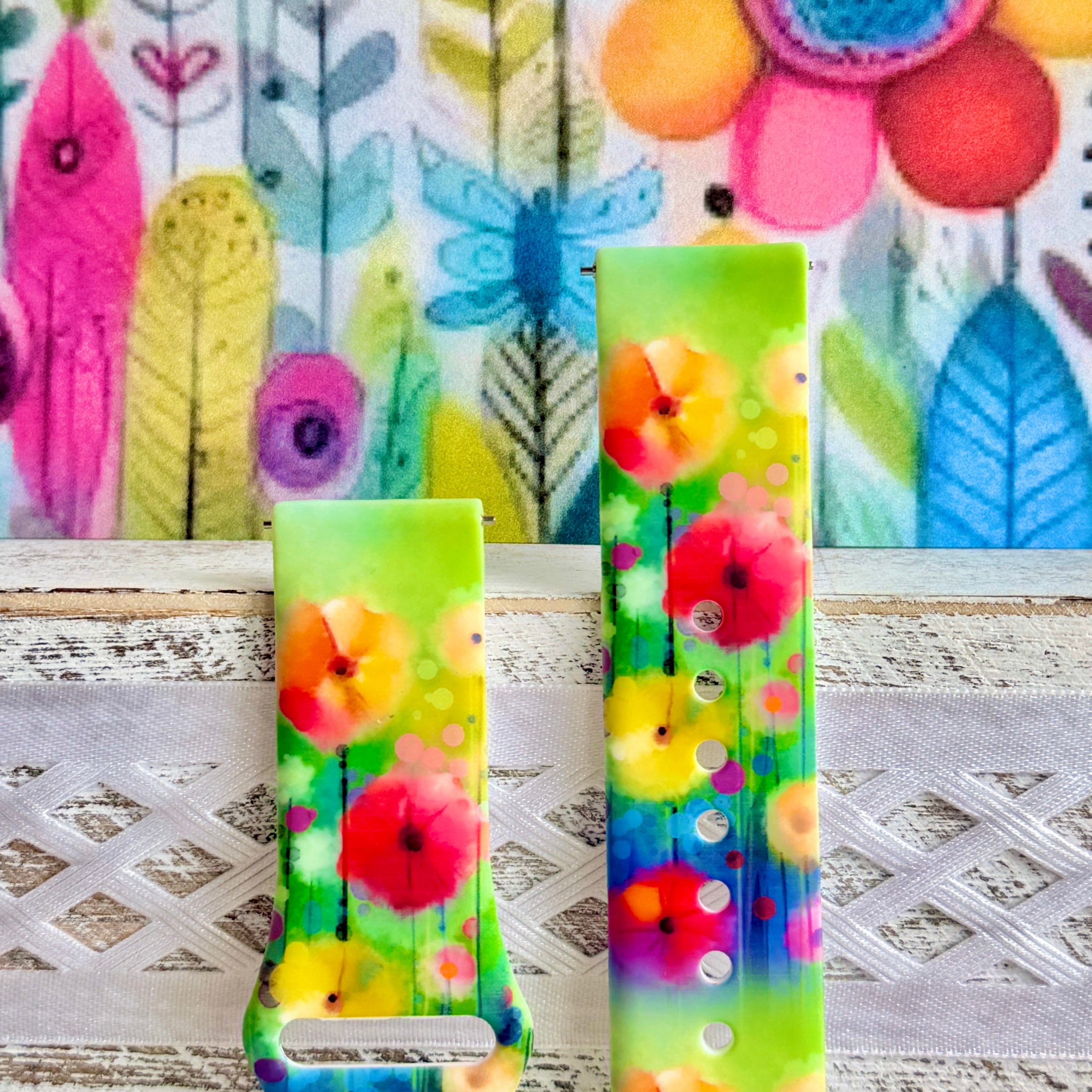 Petal Princess Print Silicone Band For Samsung Watch