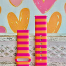 Candy Citrus Stripes Print Silicone Band For Samsung Watch