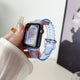 Petal Edge Clear Silicone Sport Band For Apple Watch Multiple Colors Available — Clear Jelly Finish: Made from soft, translucent silicone with a jelly-like texture, providing a lightweight and comf...