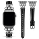 Pearled Up Leather Band For Apple Watch Two Colors Available â Our Pearled Up Leather Collection features smooth, breathable leather paired with gleaming pearl embellishmentsâadding a polished, fem...