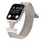 Crystal Couture Milanese Loop Band For Apple Watch Multiple Colors Available â Featuring a sparkling crystal-accented clasp in a chic X design, this band adds instant polish to your everyday wristw...
