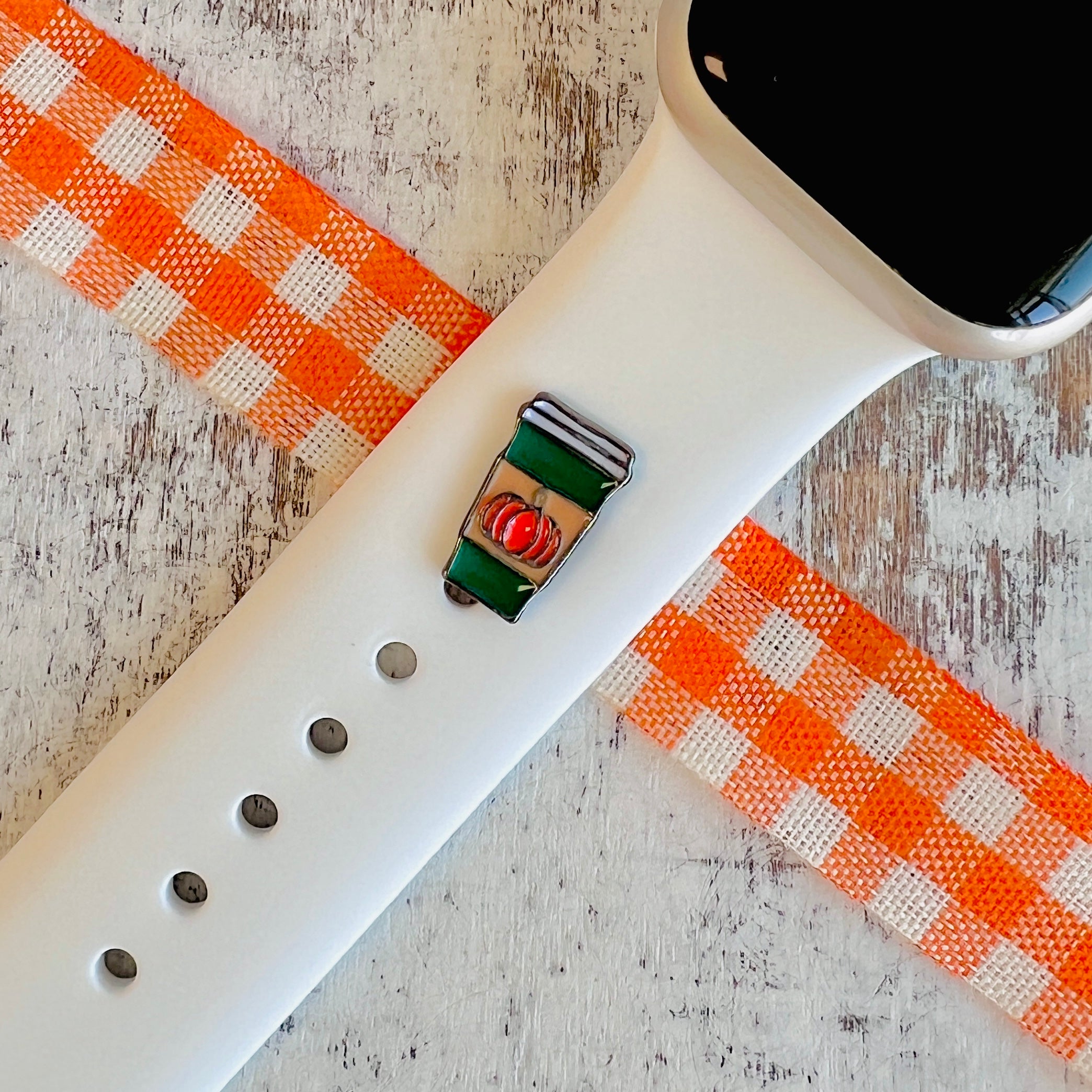 Pumpkin Spice Latte Apple Watch band charm