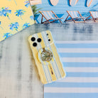 Palm Shore Club Hold It Fancy MagSafe grip ring attached to the matching Palm Shore Club iPhone case