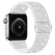 GlimmerGlitz Stretchy Nylon Elastic Loop Band For Apple Watch Multiple Colors Available — Adjustable Fit: Fits a wide range of wrist sizes from 4.5" to 9.5" with an adjustable metal buckle for a se...