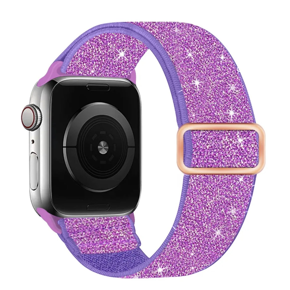 GlimmerGlitz Stretchy Nylon Elastic Loop Band For Apple Watch Multiple Colors Available