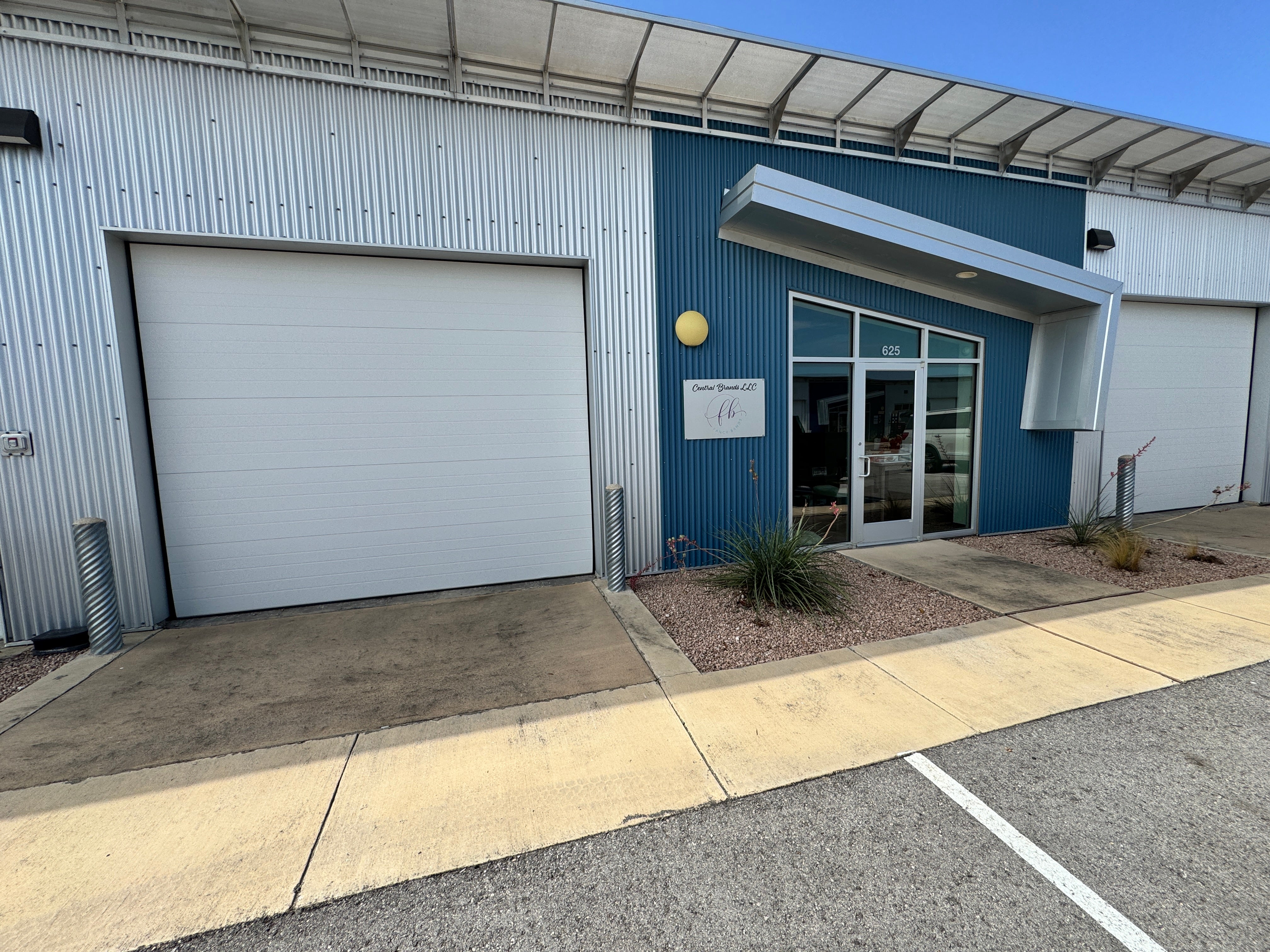 Fancy Bands warehouse exterior in Round Rock, Texas