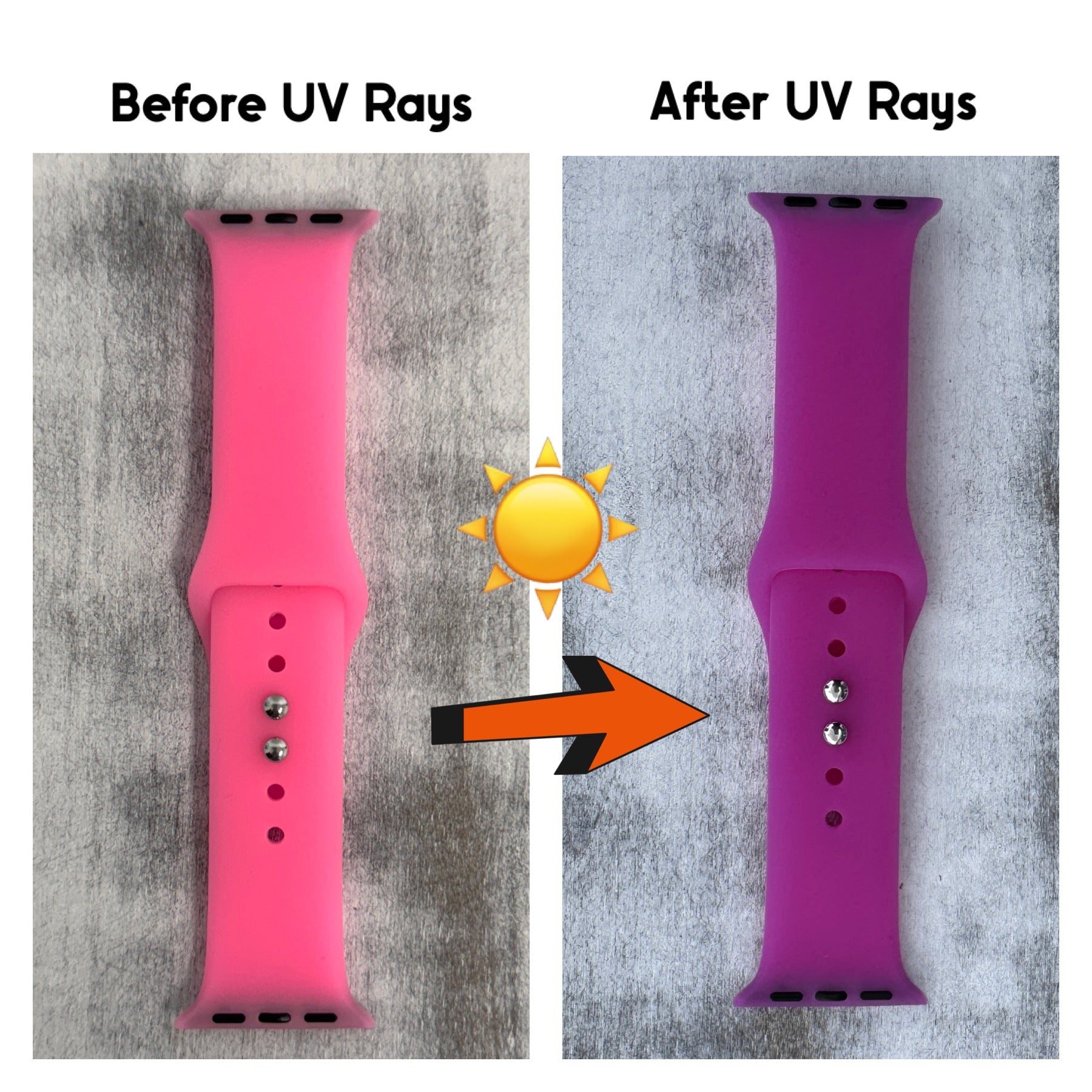 UVibe Color Changing Silicone Band For Apple Watch Multiple Colors Available