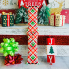 Merry Tartan holiday Apple Watch strap with traditional Scottish plaid in festive colors
