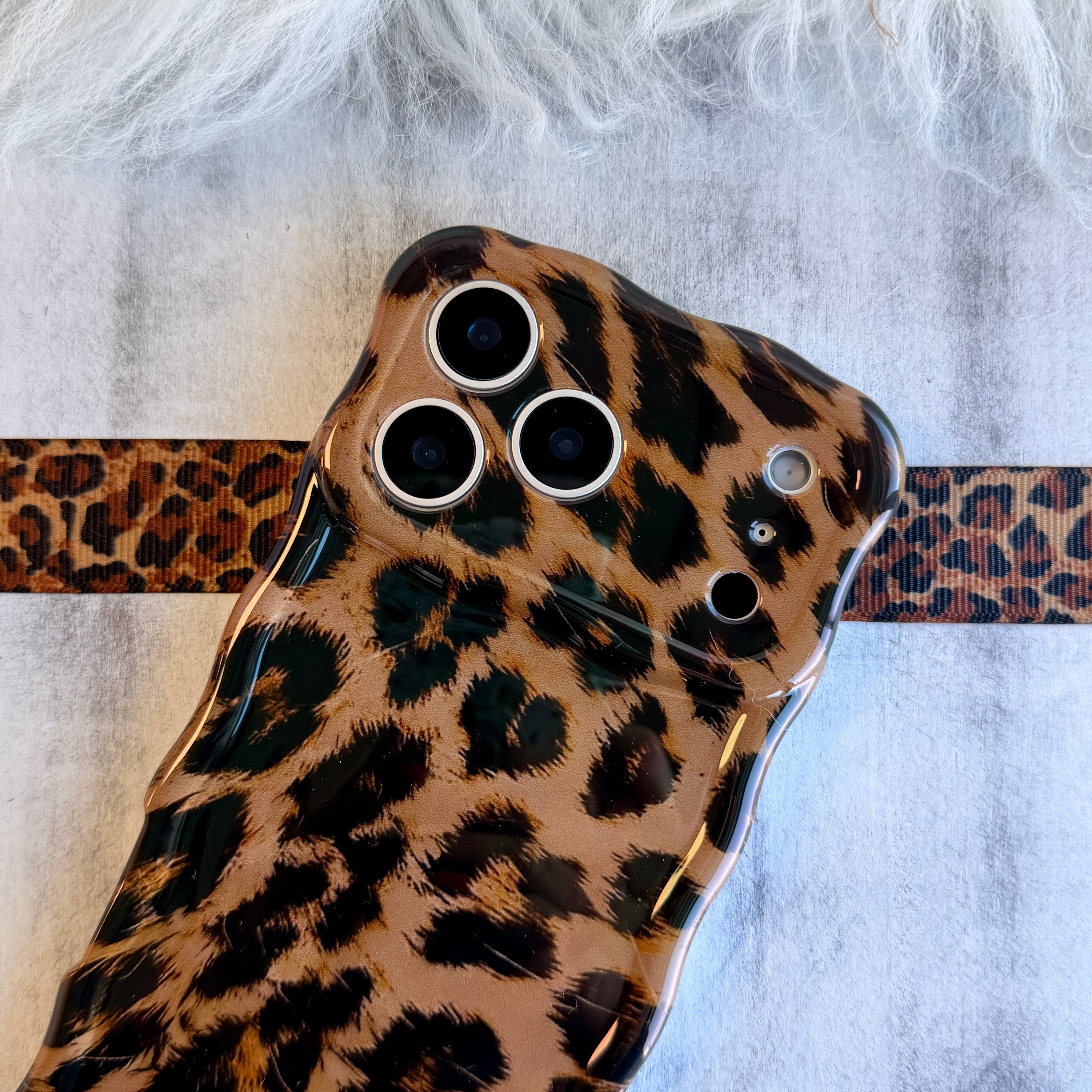 Rawr Mode MagSafe iPhone case with classic leopard print pattern by Fancy Bands
