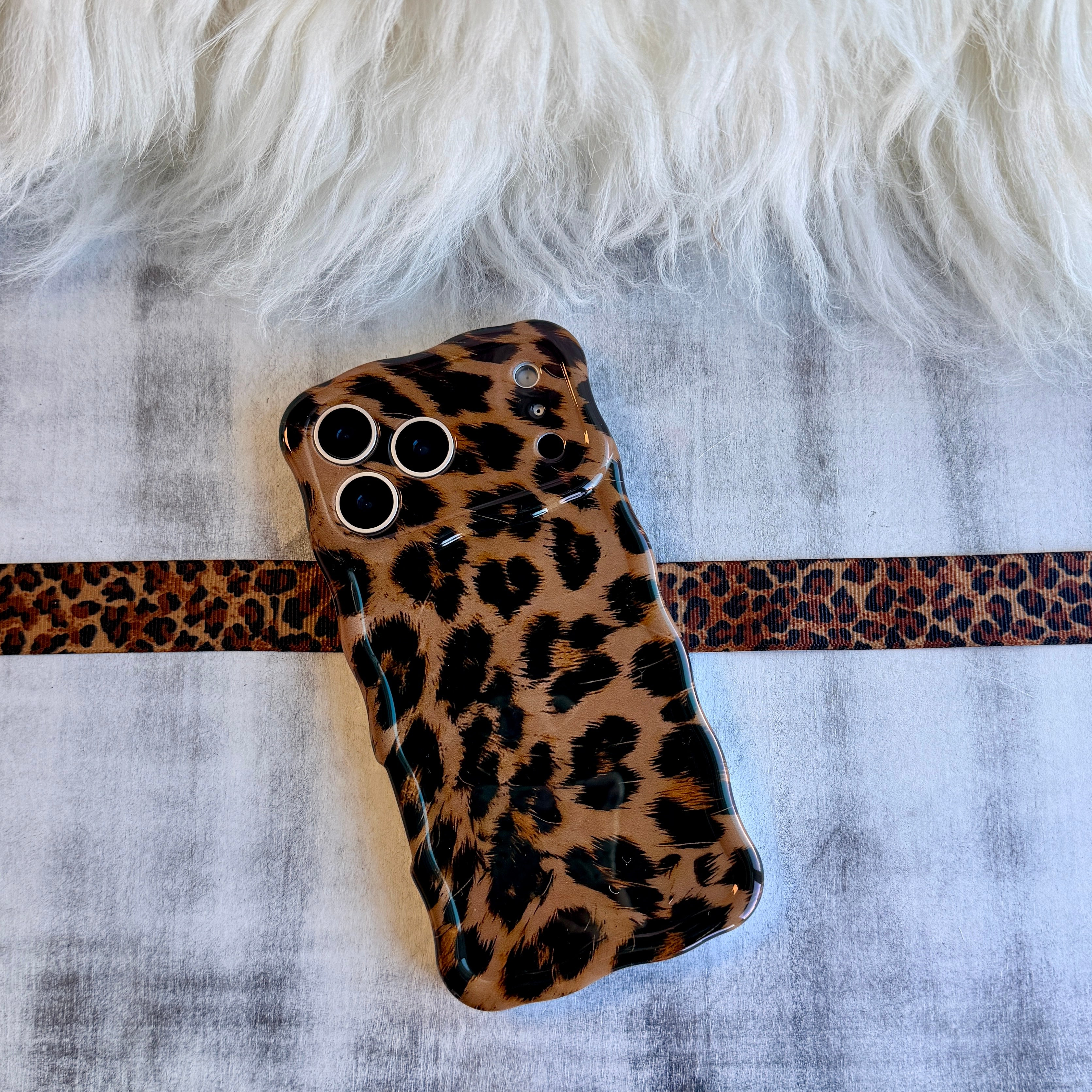 Rawr Mode MagSafe iPhone case with classic leopard print pattern by Fancy Bands
