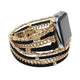 GlamTech Luxe Chain Bracelet Band For Apple Watch Two Colors Available — Select from a refined palette of silver, classic gold, or midnight black to accentuate your smartwatch with a touch of sophi...