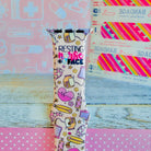 Resting Nurse Face Apple Watch band with coffee cups, stethoscopes, and medical icons on cream background
