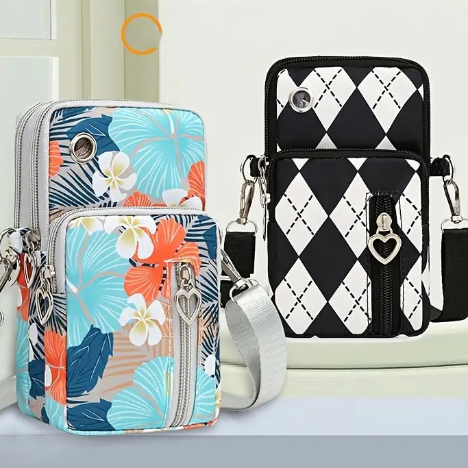 Jet Set Go Nylon Crossbody Phone Purse
