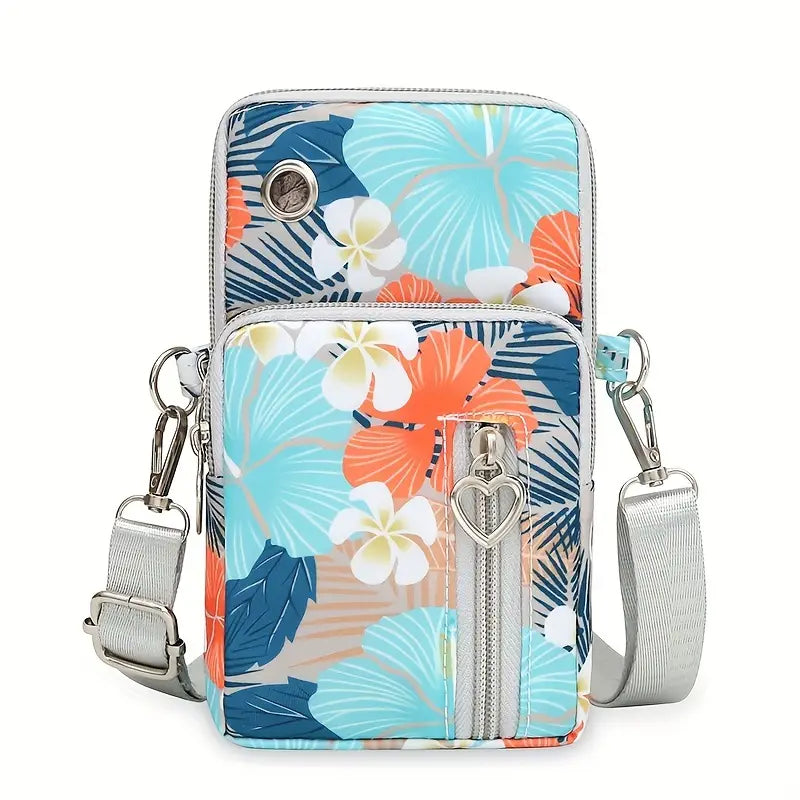 Jet Set Go crossbody purse in cream and tan