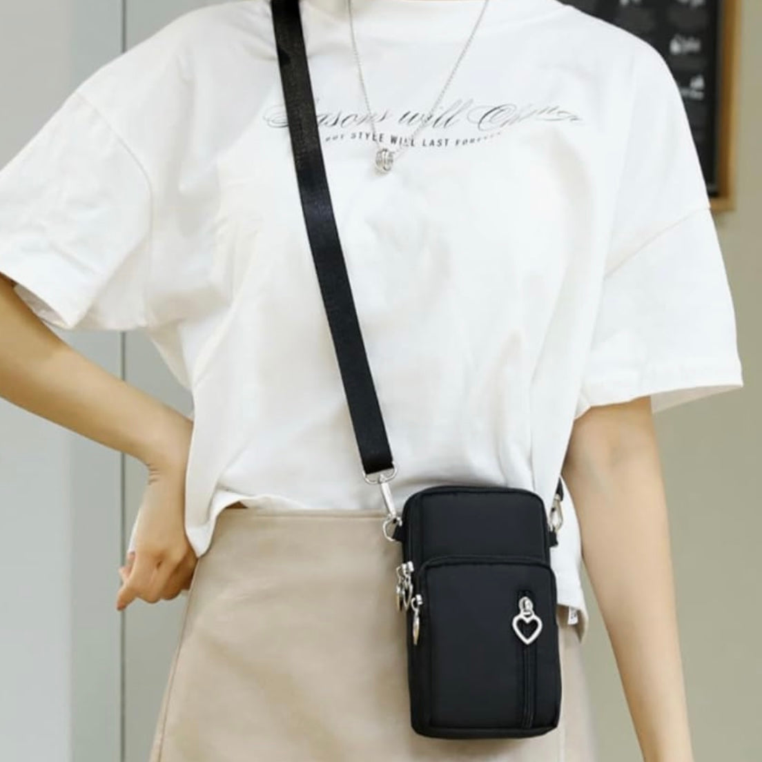 Jet Set Go Nylon Crossbody Phone Purse