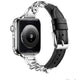 Chain Reaction Leather Steel Bracelet Band For Apple Watch Multiple Colors Available â Chain Reaction Collection âï¸â¨ A bold fusion of luxe leather and polished stainless steel, the Chain Reaction B...
