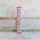 French Affair pink and navy toile de Jouy print silicone band for Apple Watch from Fancy Bands