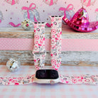 Disco Cowgirl pink western print silicone band for Apple Watch with cowboy boots and disco balls from Fancy Bands