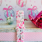 Disco Cowgirl pink western print silicone band for Samsung Galaxy Watch with cowboy boots and disco balls from Fancy Bands