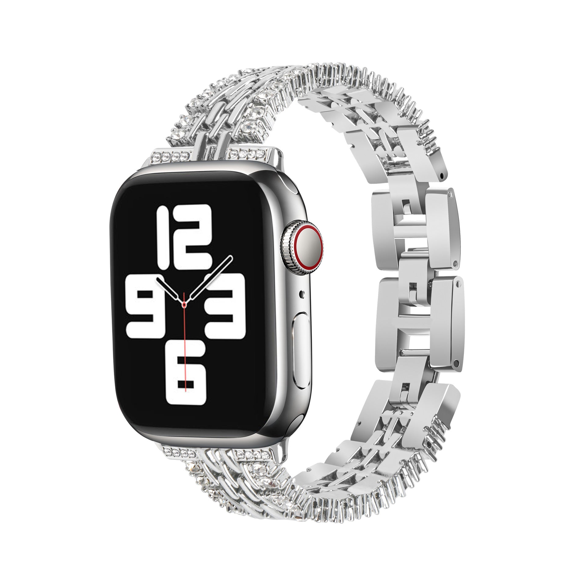iPhoneアクセサリー Apple Watch シルバー925 アップルウォッチバンド｜チェーン×防水レザー｜メンズ
