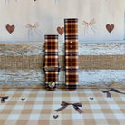 Toffee Tartan brown, tan and cream plaid silicone band for Samsung Galaxy Watch from Fancy Bands